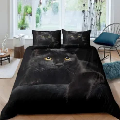 Parure De Lit Chat Noir