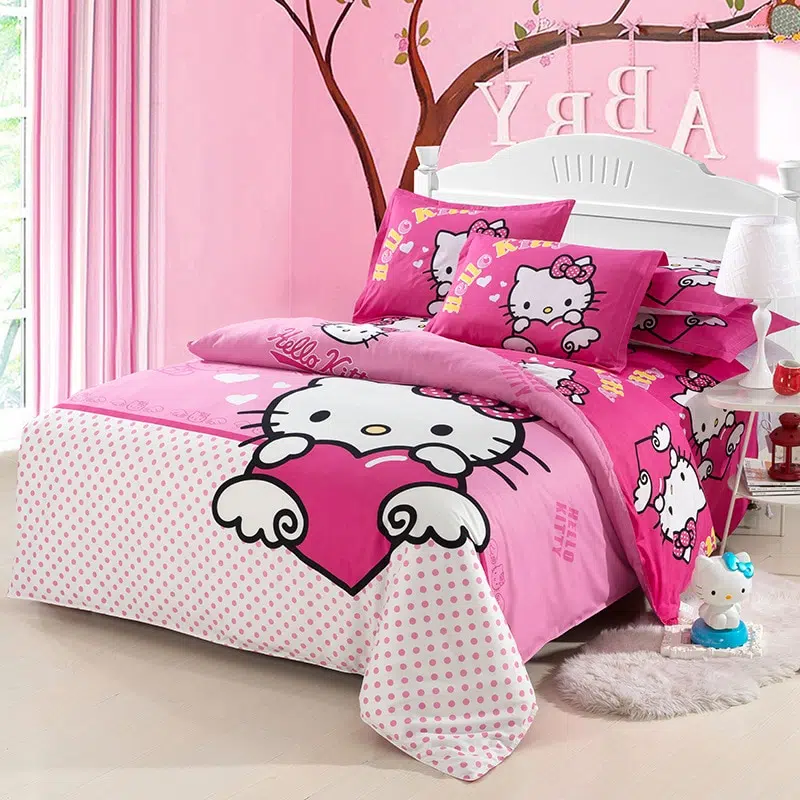 Parure De Lit Hello Kitty Rose