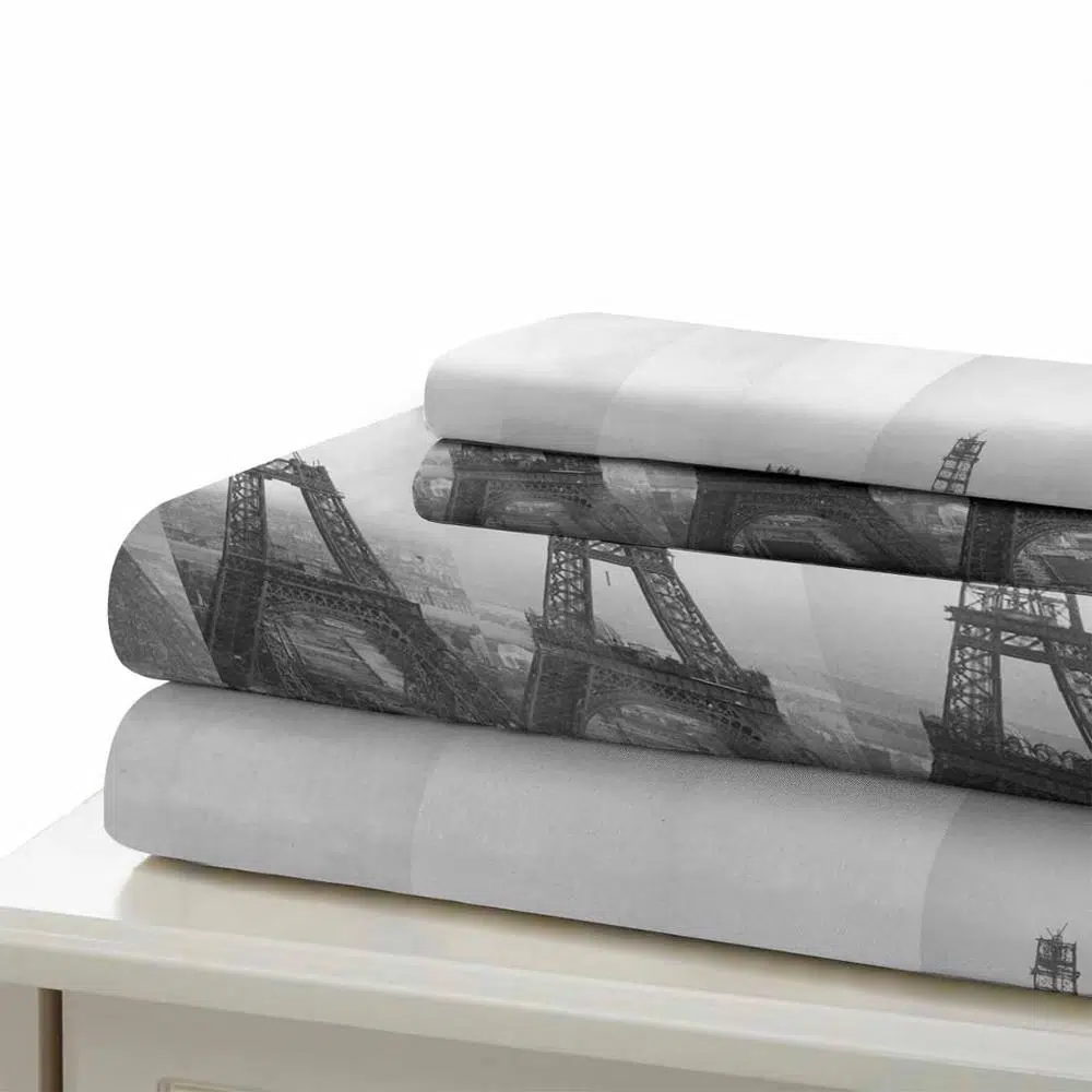 Parure De Lit Paris Blanche – Image 3