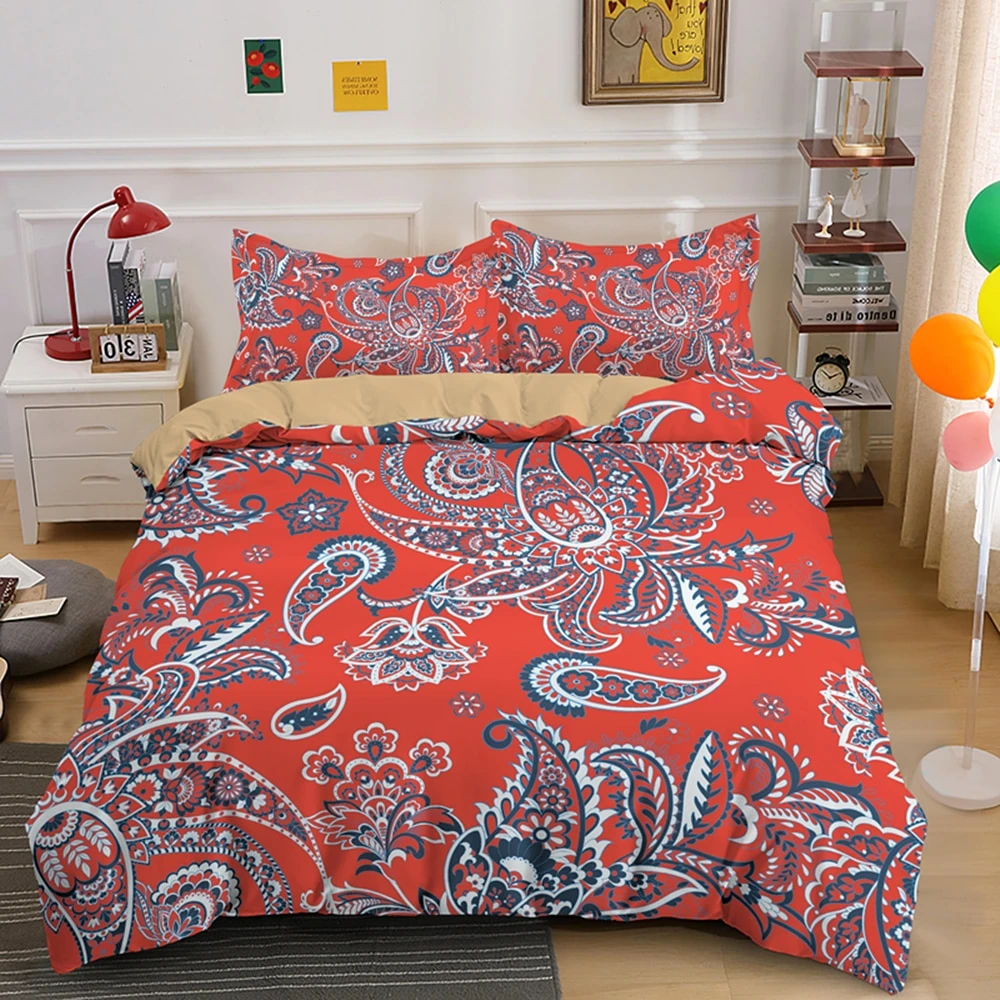 Parure De Lit Bohème Rouge