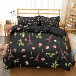 Parure De Lit Paris Noir