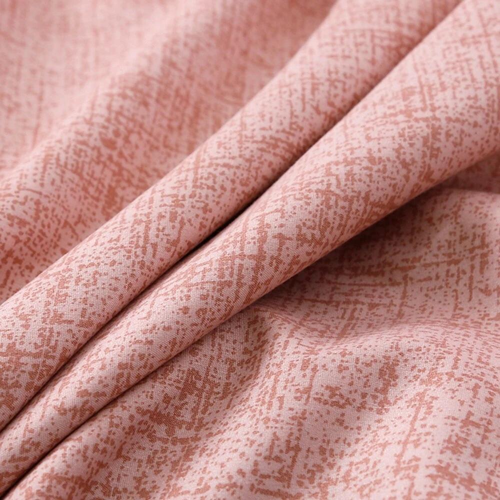 Parure De Lit Rose Et Grise Texturée – Image 6