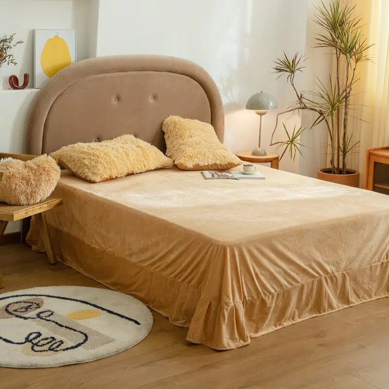 Parure De Lit Effet Fourrure Beige – Image 11