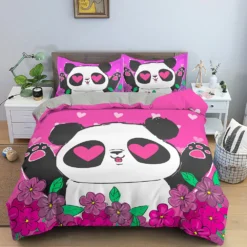 Parure De Lit Panda Plein D’amour