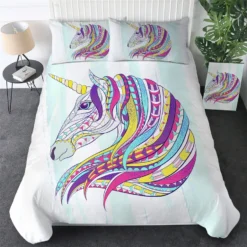 Parure De Lit Licorne Multicolore