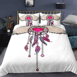 Parure De Lit Attrape Rêve Avec Imprimé Ailes D’ange