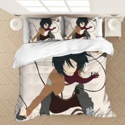 Parure De Lit à Motif Mikasa Ackerman