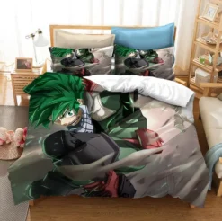 Arure De Lit Grise Avec Imprimé Izuku Midoriya