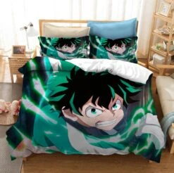 Parure De Lit Izuku Midoriya En Pleine Attaque