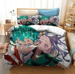 Parure De Lit Blanche Izuku Et Eri