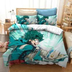 Parure De Lit Izuku Midoriya En Plein Combat