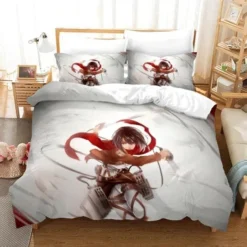 Parure De Lit Blanche Mikasa Ackeman