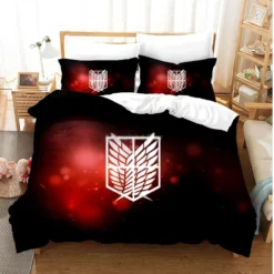 Parure De Lit Bataillon D’exploration Rouge Et Noire