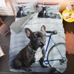 Parure De Lit Bouledogue Gardien De Vélo