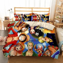 Parure De Lit Avec Les Personnages De One Piece