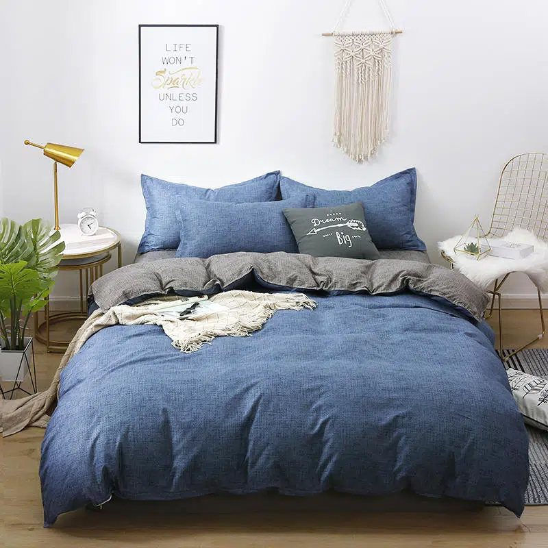 Parure De Lit Bleu Denim