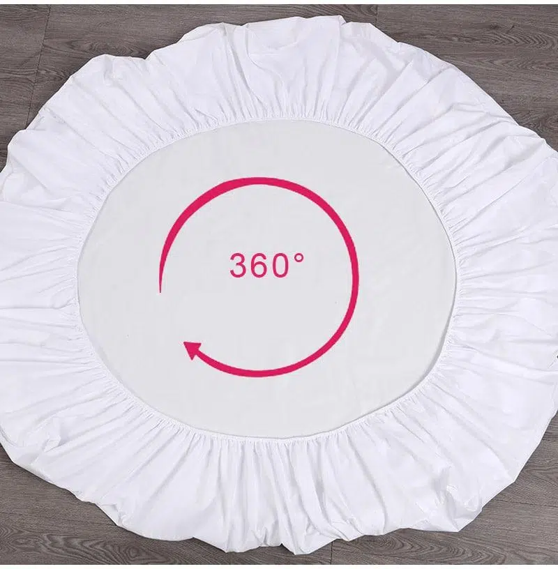 Drap-housse En Satin Rouge à Poche Profonde Pour Lit – Image 2