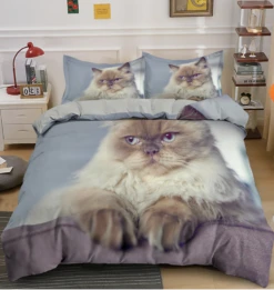 Parure De Lit Chat Persan Siamois