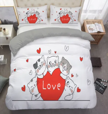 Housse De Couette Avec Chats Mignons