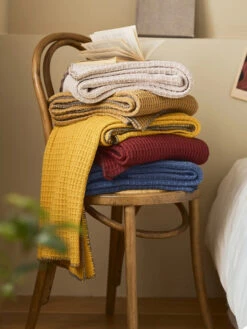 Couvre-lit à Carreaux Gaufré