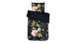 Parure De Lit Bleu Motif Fleurs