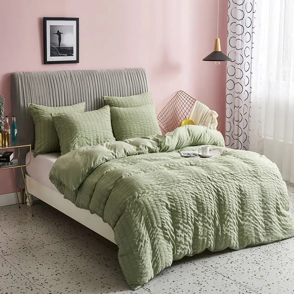 Parure De Lit Classique Verte – Image 2