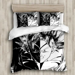 Parure De Lit Dragon Ball Noir Et Blanc