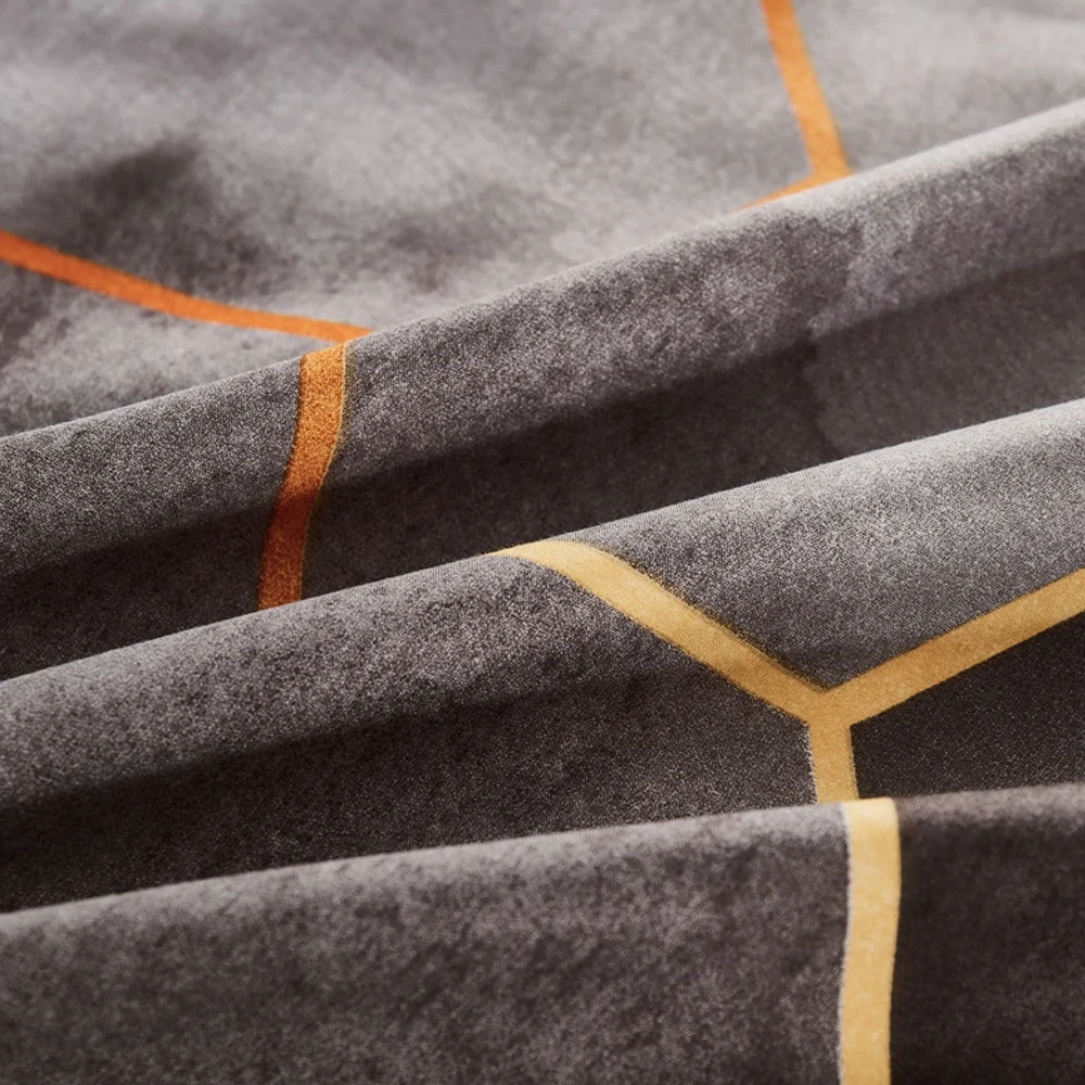 Parure De Lit Géométrique Noir – Image 4