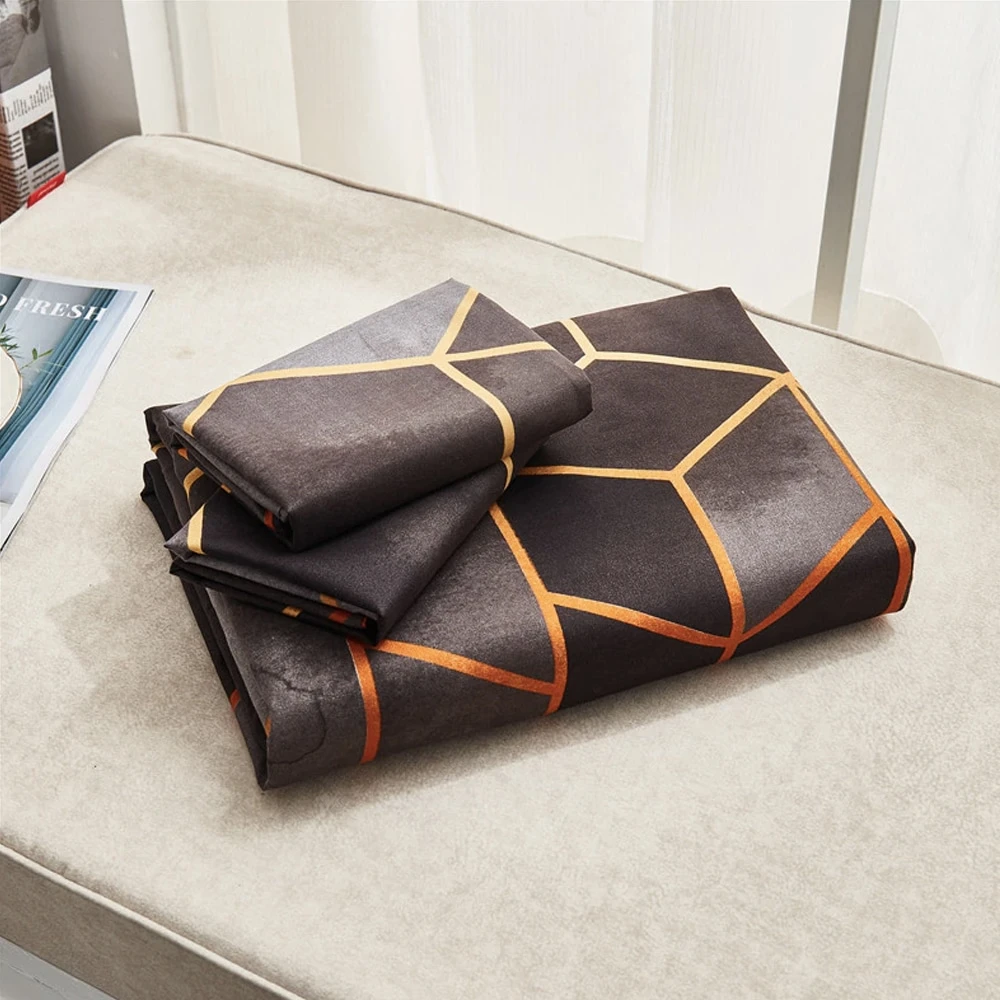 Parure De Lit Géométrique Noir – Image 5