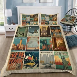 Parure De Lit Carte Postale De New York