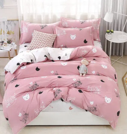 Parure De Lit Motifs Petits Chats